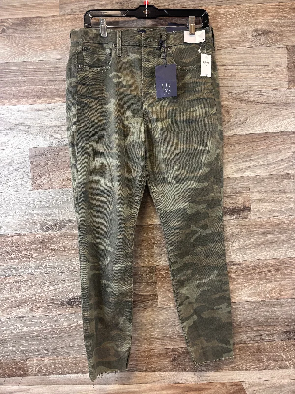 Jeans Skinny By Gap In Camouflage Print, Size: 12