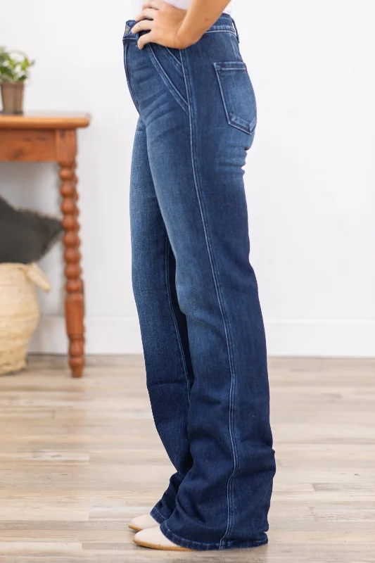 KanCan Dark Wash High Rise Flare Jeans