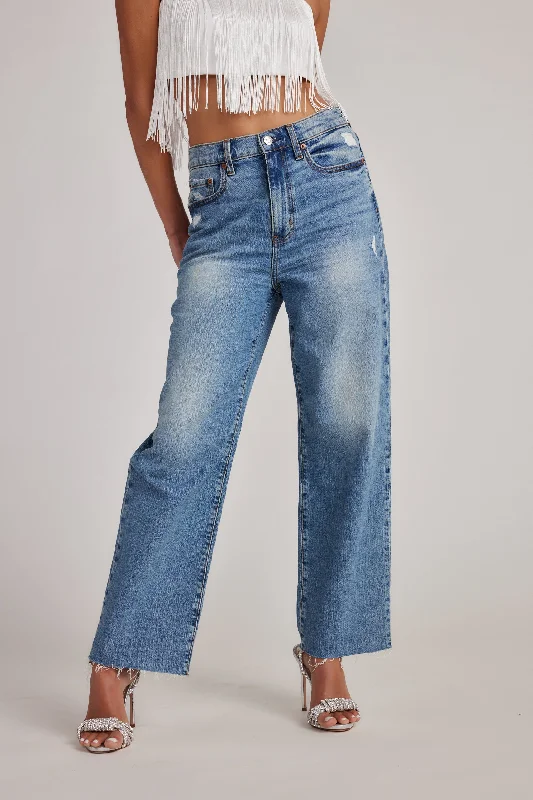 Katheryn Mid Rise Straight Leg Jeans