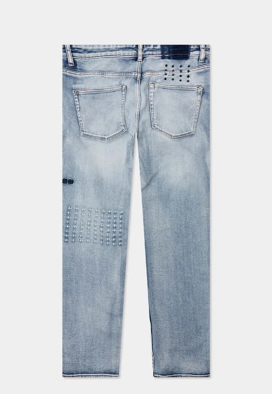 Ksubi Woven Hazlow Enjoy - Wash Blue