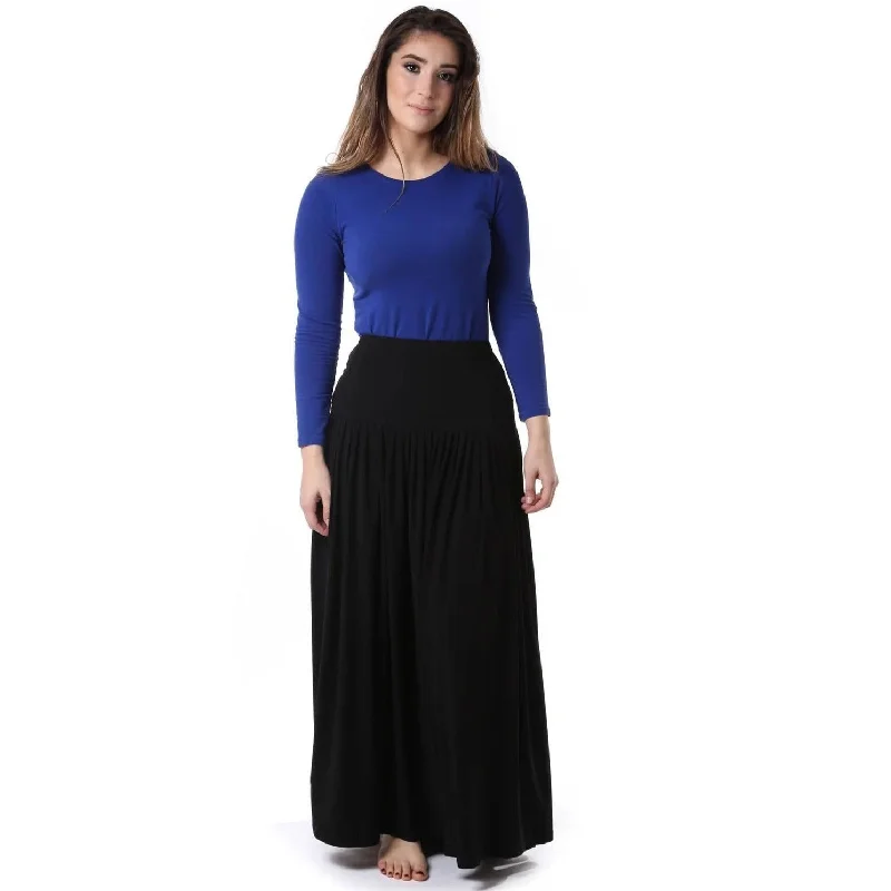 Women's Gathered Pleats Slinky Skirt