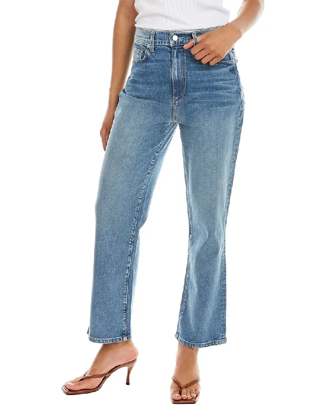 Le Jean Sabine Wilder Wash High-Rise Straight Jean