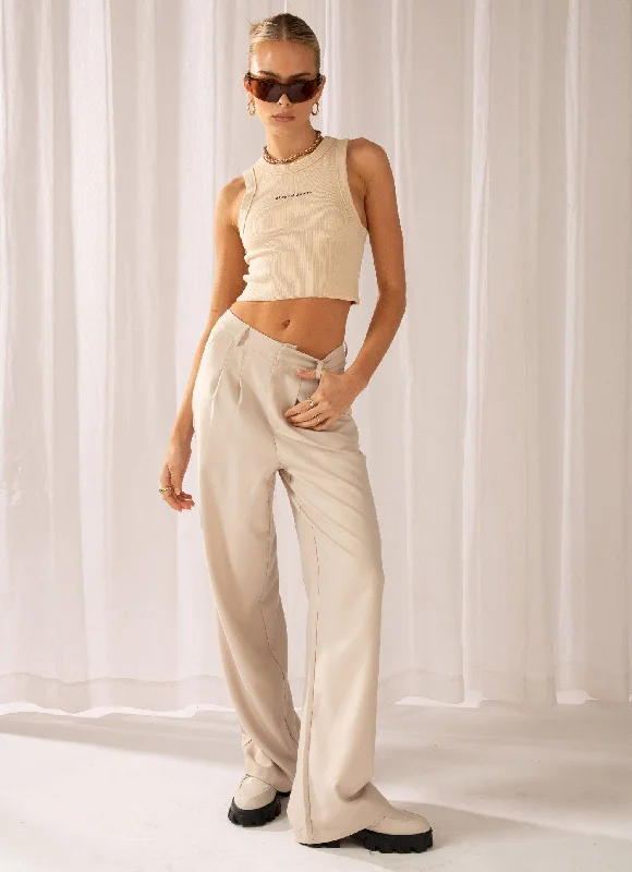 Magdalena Suit Pants - Stone