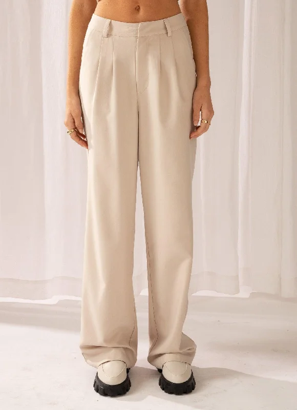 Magdalena Suit Pants - Stone