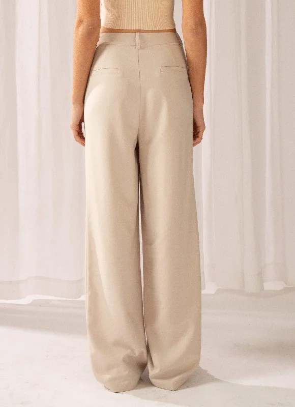 Magdalena Suit Pants - Stone