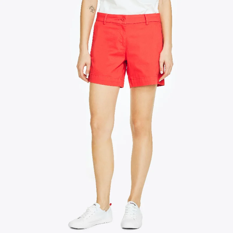 Nautica Womens 6"" Stretch-Twill Short