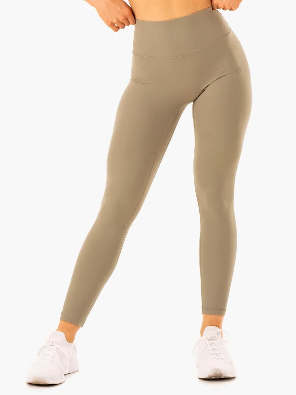 NKD Refine High Waisted Leggings - Khaki