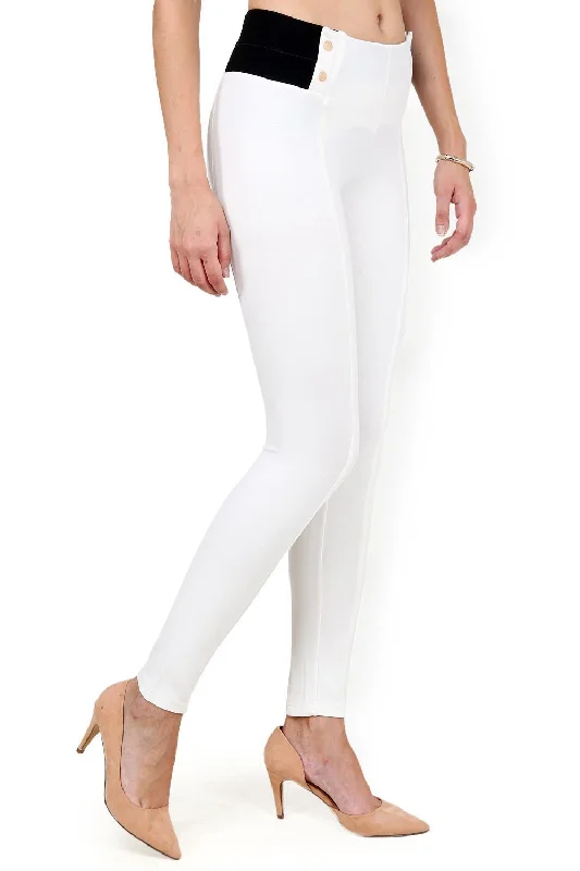 Off White Plain Jegging