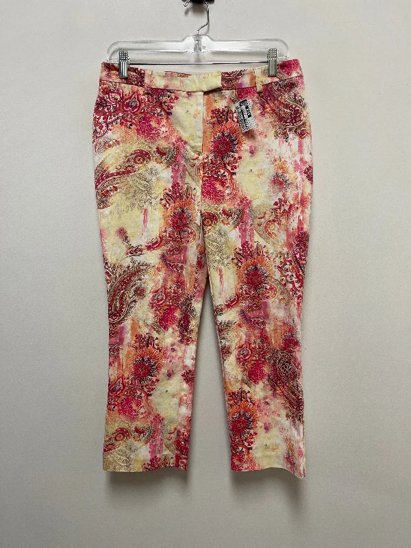 Pink & Yellow Pants Other Chicos, Size 6