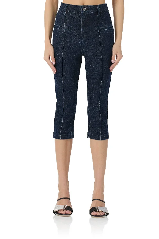 Pixie Capri - Dark Rinse Wash