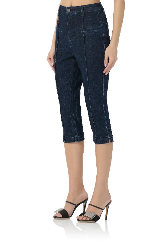 Pixie Capri - Dark Rinse Wash