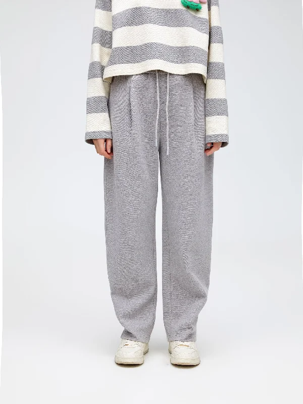 Pleated Sweatshirt Pants