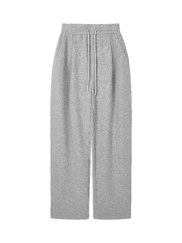 Pleated Sweatshirt Pants