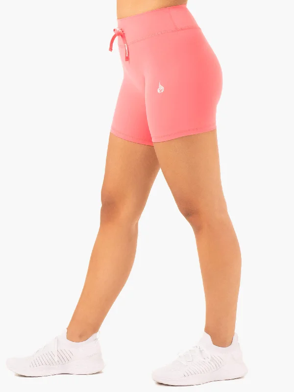 Replay High Waisted Shorts - Coral