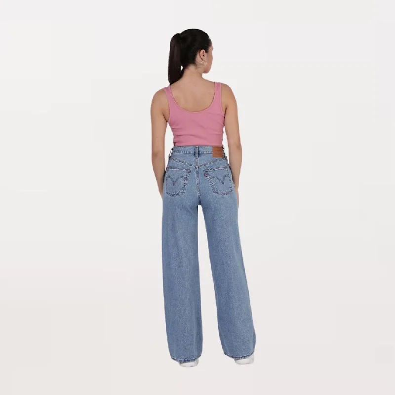 Ribcage Wide Leg Jeans (Splash Zone)