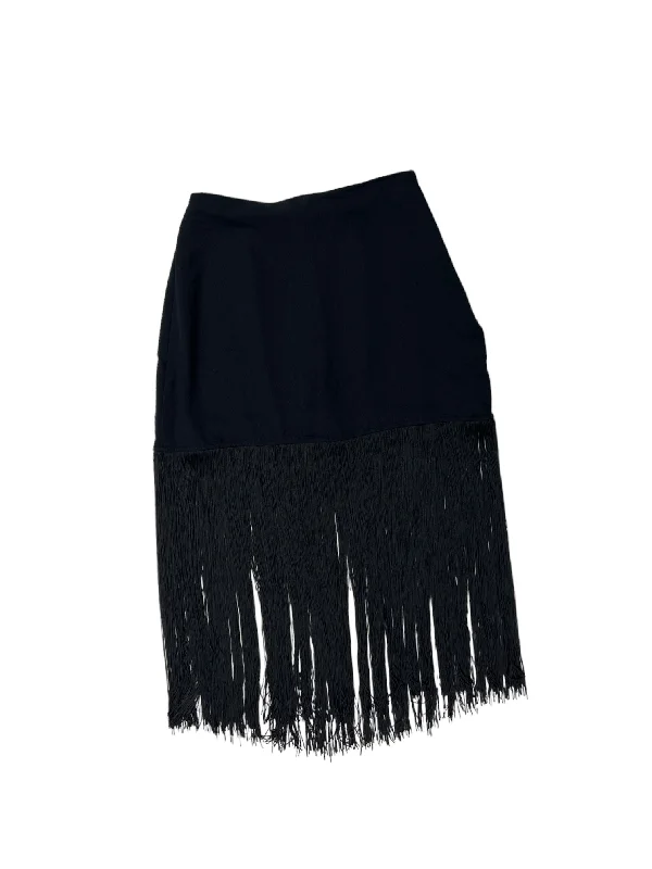 Skirt Midi By Abercrombie And Fitch In Black, Size: S