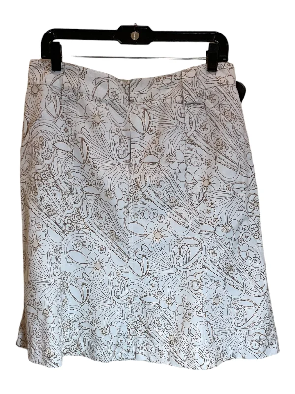 Skirt Midi By Eddie Bauer In White, Size: M