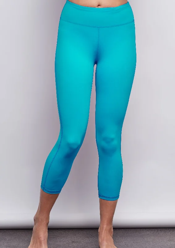 St. Lucia Blue Sculpt Crop Legging