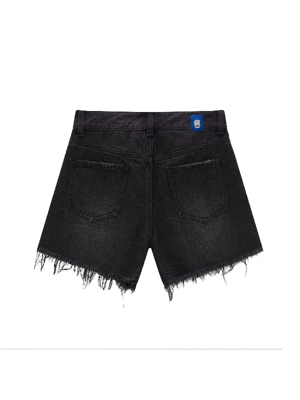 'Starry Night' Denim Cut-Off Shorts