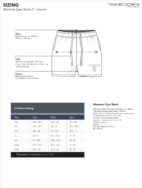 Summer Women's Gym Shorts (3"" Inseam) - Prism