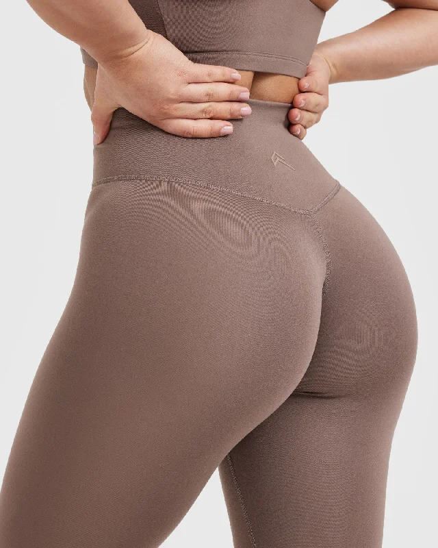 Timeless High Waisted Leggings | Cool Brown