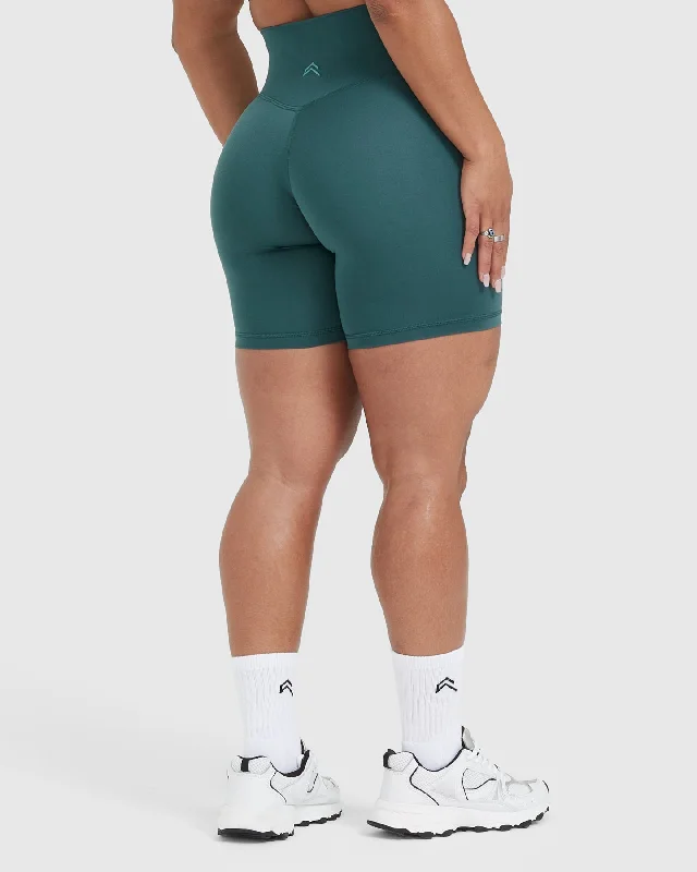 Timeless High Waisted Shorts | Marine Teal