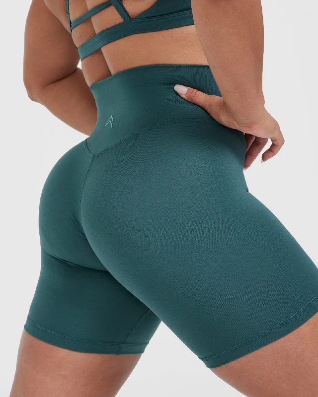 Timeless High Waisted Shorts | Marine Teal