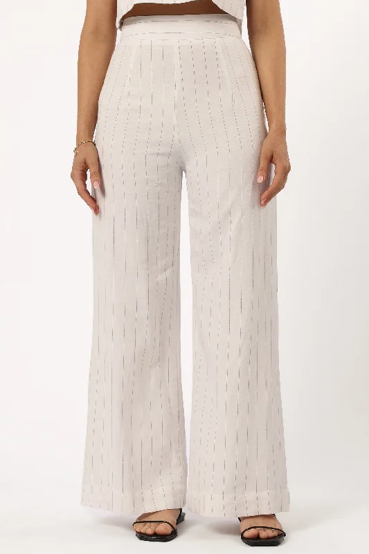 Windsor Pant - White Stripe