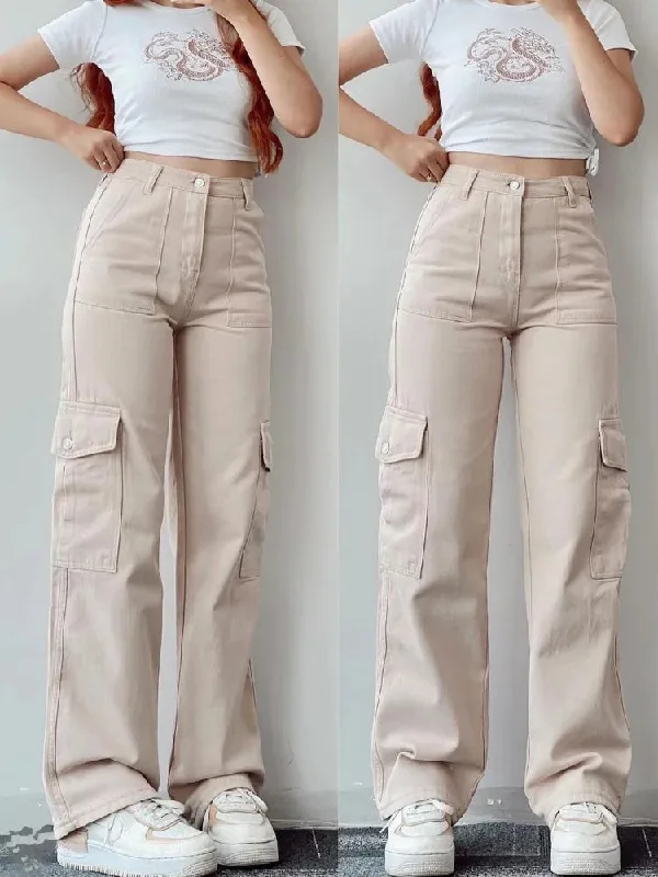 Women's Casual Fashion Designer Harajuku Parachute Pants