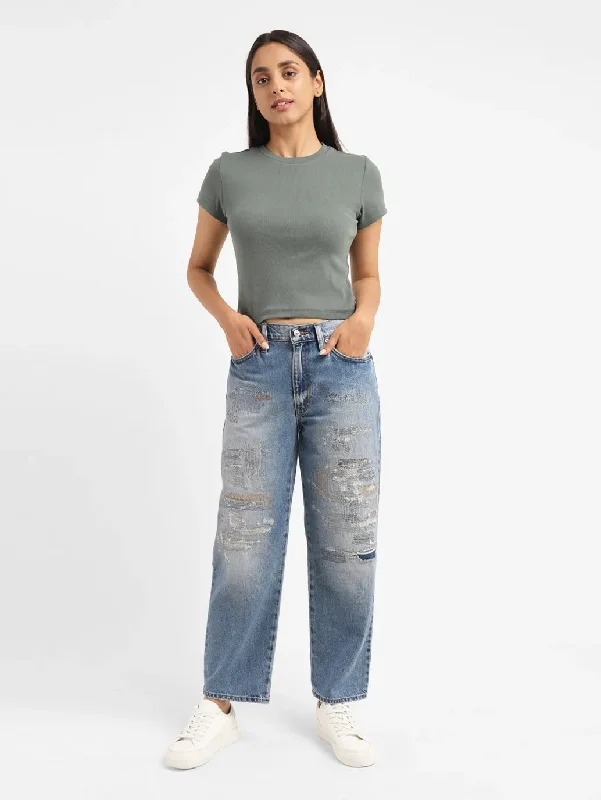 Women's Mid Rise 94 Baggy Fit Jeans